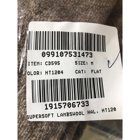 J. Crew Marled Sweater Half Zip Supersoft Lambswool Blend Mole Brown NWT Medium - Picture 7 of 8